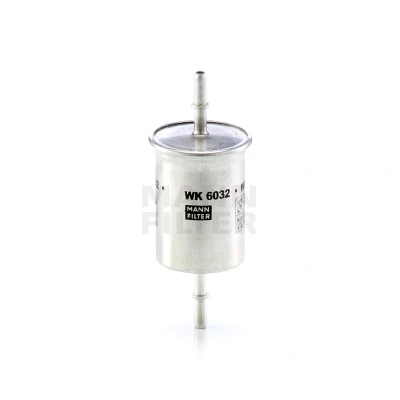 Abbildung von MANN FILTER WK 6032 Kraftstofffilter Leitungsfilter 8 RENAULT: SCENIC 2, MEGANE 2 Kombi, CLIO PEUGEOT: 206 Hatchback, 307 SW, 407 SW
