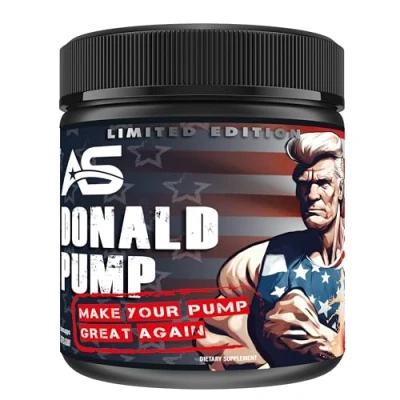 Abbildung von American Supps® DONALD Pump Booster [510g] MAKE YOUR GREAT AGAIN! L Citrullin Malat + Creatine AAKG Beta Alanin Ginkgo Biloba für Hardcore Training
