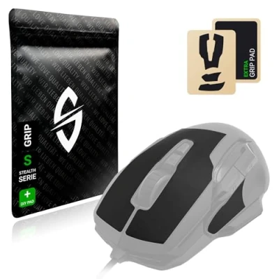 Abbildung von SensoryBoost Grip Tape Set für Roccat Kone AIMO (+ extra Pad) Schweißabsorbierend, extrem rutschfest, Ultradünn (0.5mm) Selbstklebend &amp; Rückstandsfrei Gaming Maus Zubehör