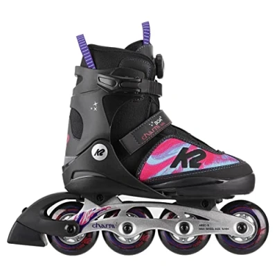 Abbildung von K2 Skates Mädchen Inline CHARM BOA ALU, black pink, 30F0120.1.1.L