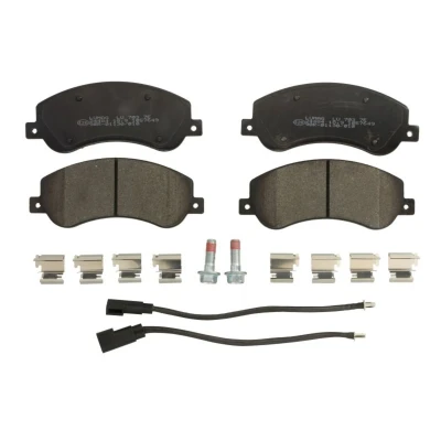 Abbildung von BRECK 24484 00 703 10 Bremsbelagsatz exkl. Verschleißwarnkontakt mit Zubehör VOLKSWAGEN: Amarok Pickup, Platform / Chassis