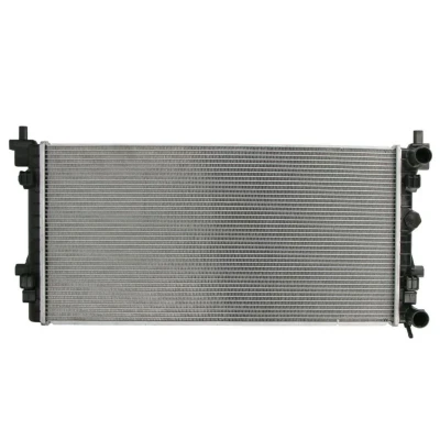 Abbildung von NRF EASY FIT 53024 Kühler, Motorkühlung Aluminium 650 308 26 mit Anbauteilen Kühlrippen gelötet SKODA: Fabia 2, Rapid Hatchback, SEAT: Ibiza 4