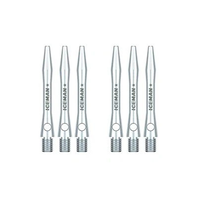 Abbildung von RED DRAGON Gerwyn Price Iceman Logo Plain Aluminium Kurze Dart Stiele (Schaft) 3 Sätze pro Packung (9 Stems in total)