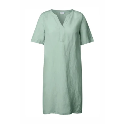 Abbildung von Cecil Split NECK Freizeitkleid, Damen, Größe: Large, Grün