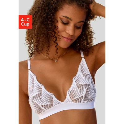 Abbildung von Lascana Triangel BH, Damen, Größe: 70C, Blanc