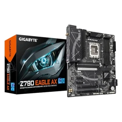 Abbildung von Z790 Eagle AX Motherboard Unterstützt Intel Core 14th Gen CPUs, 12+1+1Phasen Digital VRM, bis zu 7600MHz DDR5 (OC), 3xPCIe 4.0 M.2, Wi Fi 6E, 2.5GbE LAN, USB 3.2 2