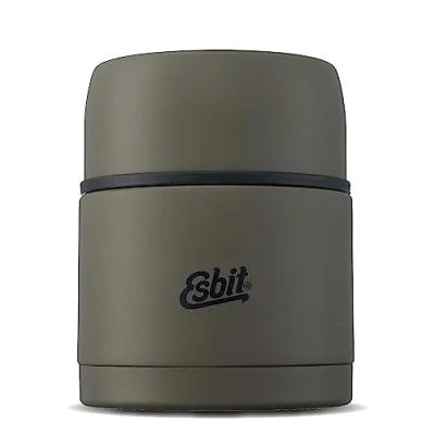 Abbildung von Esbit Thermobehälter Classic für Speisen Warmhaltebehälter 500 ml in Olivgrün aus Edelstahl warme und kalte Lebensmittel