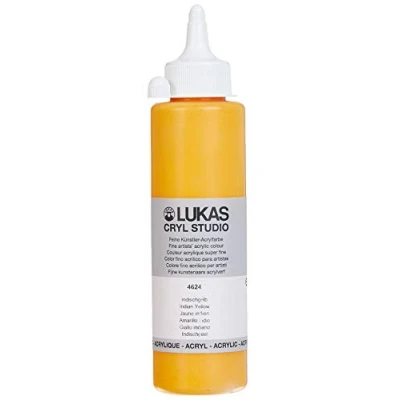Abbildung von Lukas Cryl Studio 250 ml, Acrylfarbe in Premium Qualität, Indischgelb