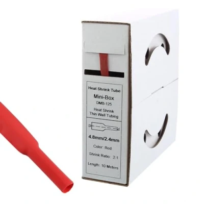 Abbildung von 10m Schrumpfschlauch 4,8mm&gt;2,4mm rot