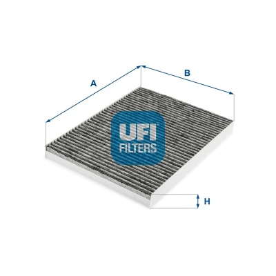 Abbildung von UFI 54.263.00 Innenraumfilter Aktivkohlefilter 283 206 25 SKODA: Superb I Saloon, Octavia Hatchback, 1 Combi