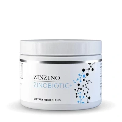 Abbildung von ZinZino Zinobiotic+ Ballaststoffe Pulver Multi Ballaststoff Komplex Flohsamenschalen &amp; Guarkernmehl Darmgesundheit Blähbauch Loswerden Immunsystem Stärken Erwachsene Darmkur