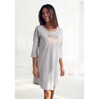 Abbildung von Lascana Dream Sleeps Nachthemd, Damen, Größe: 36/38, Light grey