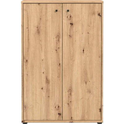 Abbildung von FORTE TEMPRA 2 Kommode mit Türen, Holzwerkstoff, Artisan Eiche Dekor, (B x H T) 73,7 111,1 34,8 cm