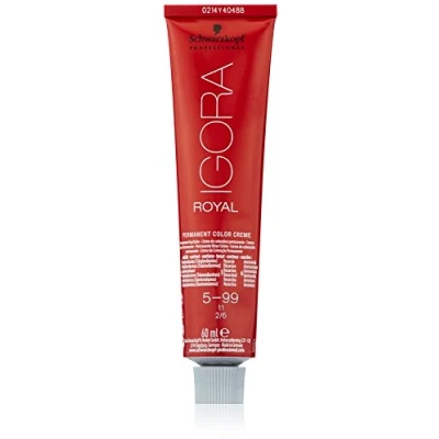 Abbildung von Schwarzkopf IGORA Royal Premium Haarfarbe 5 99 hellbraun violett extra, 1er Pack (1 x 60 g)