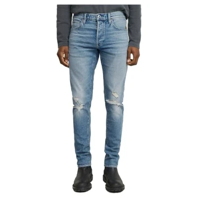 Abbildung von G STAR Herren 3301 Slim Jeans, Blau (Vintage Blue Vapour Destroyed 51001 D936 H103), 31W / 34L