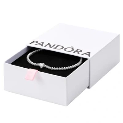 Abbildung von PANDORA Armband Timeless &quot;Funkelndes Herz&quot; silber, Zirkonia 590041C01 20 cm