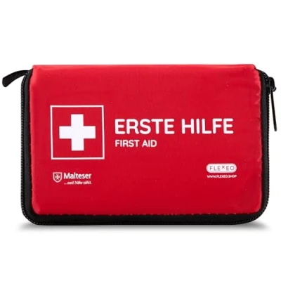 Abbildung von Mini Erste Hilfe Set Outdoor FLEXEO Fahrrad wandern Reise Klein First Aid Kit Unterwegs Kinder