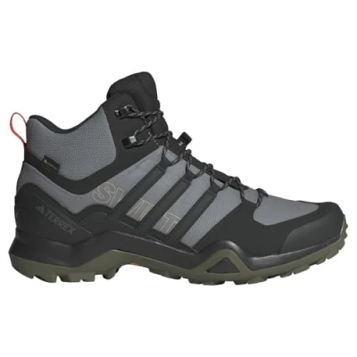 Abbildung von adidas Herren Terrex Swift R2 Mid Gore TEX Hiking Shoes Wanderschuhe, solid Grey/core Black/Olive strata, 48 EU