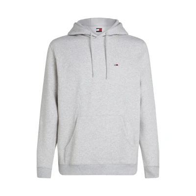 Abbildung von Tommy Jeans FLAG Hoodie Sweatshirt Silver grey, Herren, Größe: 44, grey