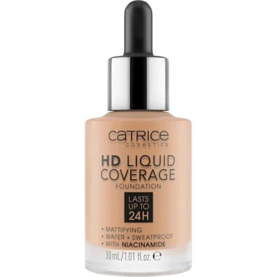 Abbildung von Catrice HD Liquid Coverage Foundation, Make up, Wasserfestes mit Pipette, Schminke für das Gesicht, 30ml, Nr. 040 Warm Beige