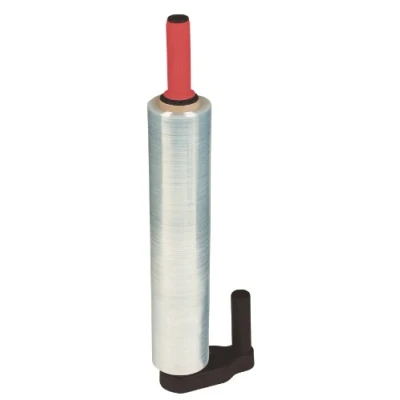 Abbildung von NIPS 140774103 HANDABROLLER für Stretchfolie, geeignet Rollen Kerndurchmesser von 50 mm, schwarz/rot