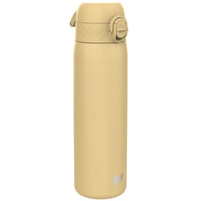 Abbildung von ION8 Leicht Stahl Trinkflasche, 600 ml, Nicht IsoliertAuslaufsicher, Einhandöffnung, Sichere Verriegelung, Spülmaschinenfest, Klappdeckel, Tragegriff, zu Reinigen, Wüste