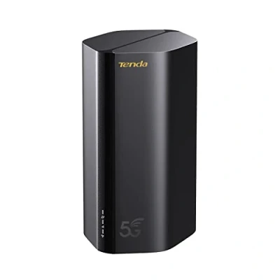 Abbildung von Tenda 5G03 5G NR LTE WLAN Router für Nano SIM Karte (AX1800 CAT19 2,4GHz: 574Mbit/s+5GHz: 1201Mbit/s, 4,67Gbps im Download) 2 Gigabit Port, Plug &amp; Play, Wi Fi 6 Technologie, MU MIMO, WPA3, Schwarz
