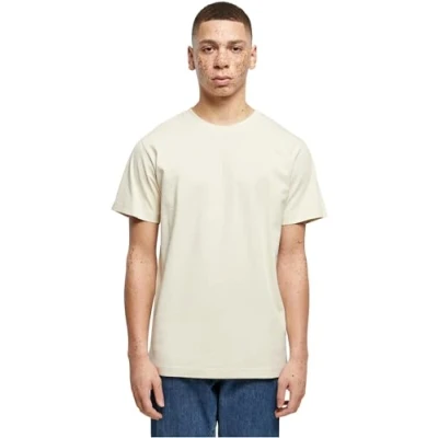 Abbildung von Build Your Brand Herren T Shirt Round Neck, sand, S