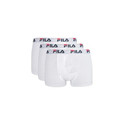 Abbildung von Fila FU5016/3 Herren Boxershorts, L, Weiß, 3 Stück