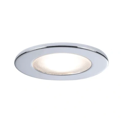 Abbildung von Paulmann 98462 Möbeleinbauleuchte Micro Line Structure Einbaustrahler flach Einbauspot max. 1x20W Lampe Betriebsspannung 12V G4 Metall Spot Chrom