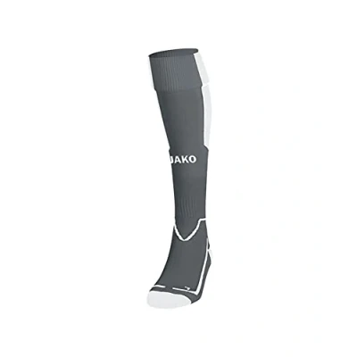 Abbildung von JAKO Unisex Lazio Stutzenstrumpf, steingrau/Weiß, 39 42 EU