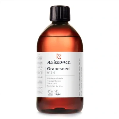 Abbildung von Naissance Traubenkernöl (Nr. 210) 450ml Raffiniert für Haare, Haut, Körper, Kosmetik, Massage