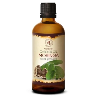 Abbildung von Moringa Öl 100ml Oleifera Samen Anti Aging Behenöl Kaltgepresst Trägeröl Moringaöl Basic für Hautpflege Körperpflege Haarpflege