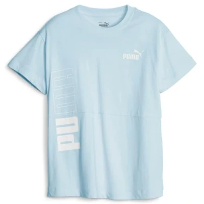 Abbildung von Puma Mädchen Power Colorblock Tee G Hemd, Eisblau