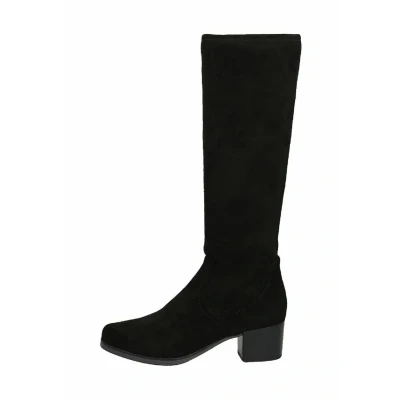 Abbildung von CAPRICE Damen Hohe Stiefel mit Absatz Kniehoch Vegan, Schwarz (Black Stretch), 37 EU