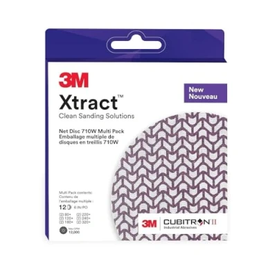 Abbildung von 3M Xtract Cubitron II Net Disc 710W, 6&quot; x NH, 80+, 120+, 180+, 220+, 240+, 320+, Multipack, 12 pro Inner, 20 Hülle