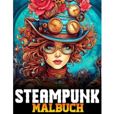 Abbildung von Steampunk Malbuch: 60 Kreative und Entspannende Malvorlagen für Erwachsene Teenager