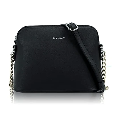 Abbildung von TAN.TOMI Umhängetasche Damen Handtasche Klein Feste Crossbody Bag Kette Schulterriemen Abendtasche Mode Elegant Schwarz