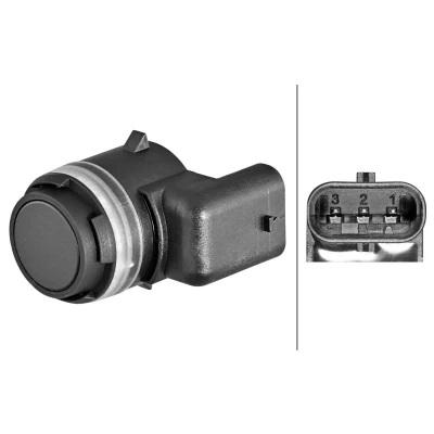 Abbildung von HELLA 6PX 358 270 431 Parksensoren vorne, hinten Ultraschallsensor VOLKSWAGEN: Jetta 4, Tiguan Allspace, Amarok Pickup, AUDI: A4 B9 Avant