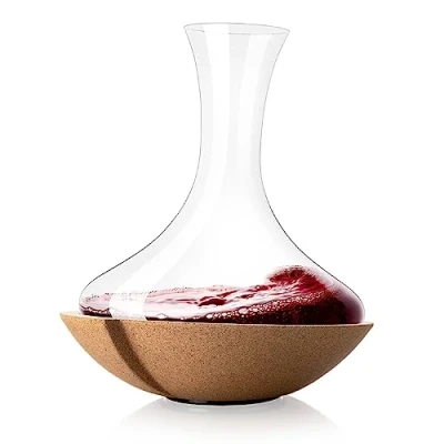 Abbildung von Vacu Vin Swirling Carafe Crystal Glass Wine Decanter