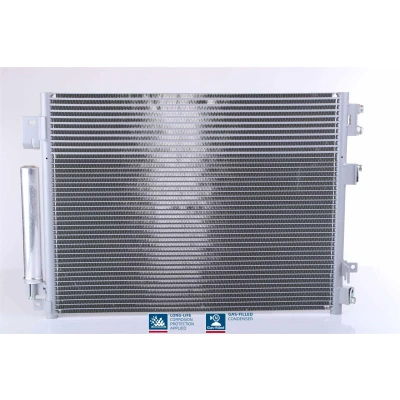 Abbildung von NISSENS 940706 Klimakondensator mit Trockner Aluminium 645 R 134a