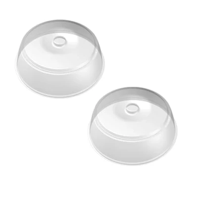 Abbildung von BranQ Home essential Mikrowellenabdeckhaube, BPA frei Kunststoff, Transparent, Ø 27x9 cm, 2 Stück