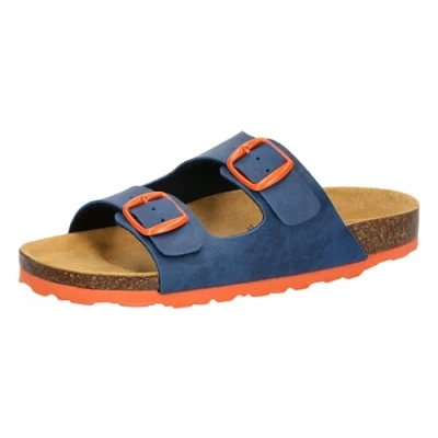 Abbildung von Lico Jungen Unisex Kinder Bioline Kids 2 Schnaller Pantoletten, blau/orange, 26 EU