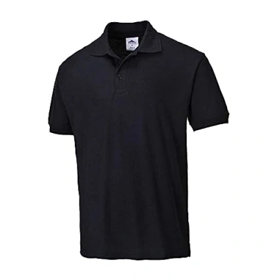 Abbildung von Portwest Herren naples polo shirt, Größe: 5XL, Farbe: Schwarz, B210BKR5XL