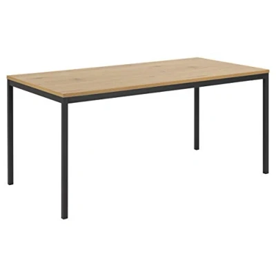 Abbildung von AC Design Furniture Jörn Esstisch, H: 74 x B: 160 T: 80 cm, Wildeiche Optik/Schwarz, Holz/Metall 1 Stk