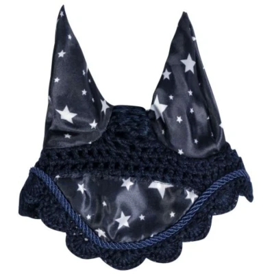 Abbildung von HKM Fliegenhaube Hobby Horsing Print Navy