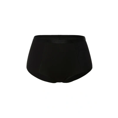 Abbildung von Ulla Popken Damen Bodyforming Taillenslip, Satinblenden, Shapewear Slip, Schwarz, 50 52
