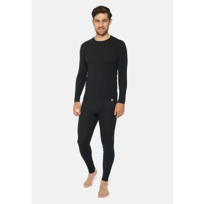 Abbildung von Danish Endurance Merino SET Unterhemd/shirt, Herren, Größe: Large, Black