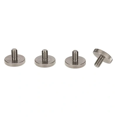Abbildung von PrecisionGeek Edelstahl Großer Kopf 20mm Rändelschrauben M6 x 10mm 4 Stück