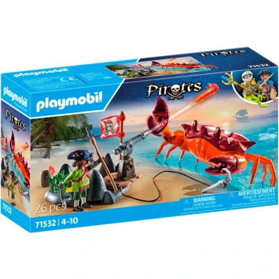 Abbildung von Playmobil 71532 Pirates Bausatz Kampf gegen die Riesenkrabbe